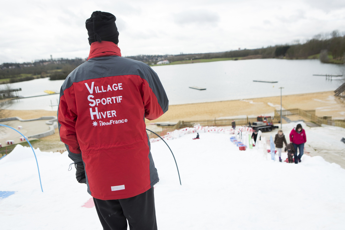Au village sportif d'hiver de l'île de loisirs de Vaires-Torcy